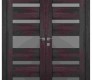 Avon 07-05 Vetro Veralinga Oak Modern Interior Double Swing Doors by Belldinni