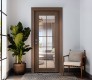 Avon 10 Lite Clear Pecan Nutwood Double doors