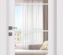 Smart Pro 4 Lite Clear Vetro Polar White Modern Interior Door by Belldinni