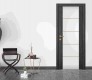Palladio 202 4H Gold Strips Vetro Gray Oak Double doors
