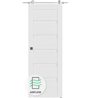 Louver Bianco Noble Barn doors