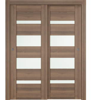 Avon 07-01 Vetro Pecan Nutwood Bypass doors