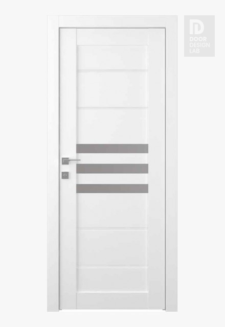 Dome Vetro Bianco Noble Modern Interior Door by Belldinni