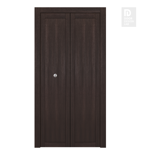 Shaker 1 Panel Veralinga Oak Modern Interior Bifold Doors by Belldinni