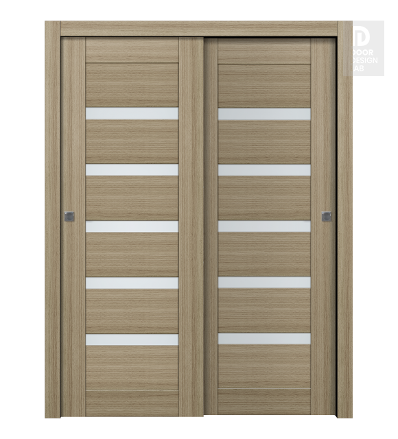 Avon 07-04 Vetro Shambor Modern Interior Bypass Doors by Belldinni