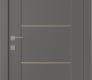 Avon 01 4H Gold Gray Matte Modern Interior Door by Belldinni