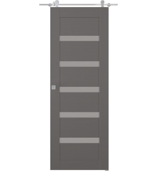 Avon 07-04 Vetro Gray Matte Barn doors