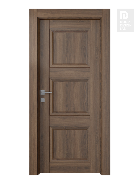 Oxford Duo 07 2Rn Pecan Nutwood Modern Interior Door by Belldinni