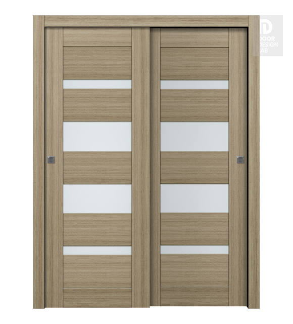 Avon 07-01 Vetro Shambor Modern Interior Bypass Doors by Belldinni