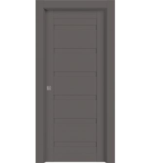 Louver Gray Matte Pocket doors