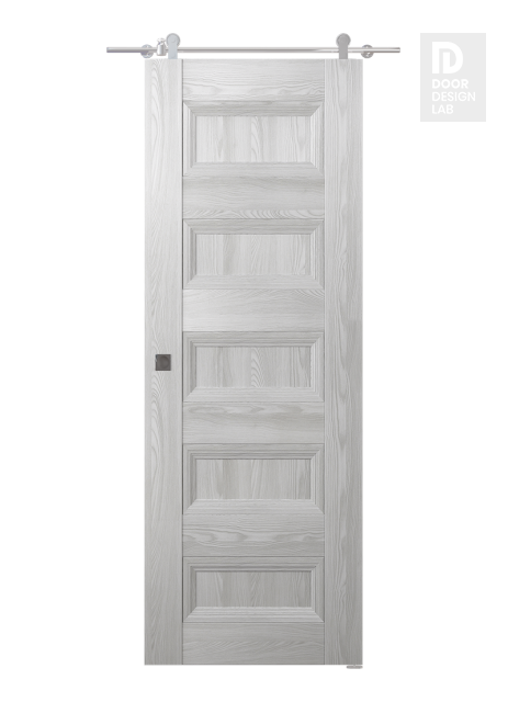 Oxford Duo 07 4R Ribeira Ash Modern Interior Barn Door by Belldinni