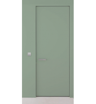 Primed Door Example For Painting In Plain Green