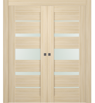 Avon 07-03 Vetro Loire Ash Double pocket doors