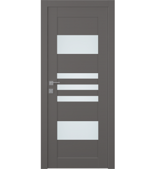 Leti Vetro Gray Matte Hinged doors