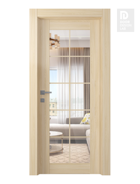 Avon 10 Lite Clear Loire Ash Modern Interior Door by Belldinni