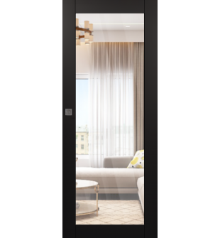 Avon 207 Clear Vetro Black Matte Hidden barn