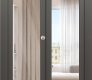 Avon 207 Clear Vetro Gray Matte Modern Interior Bifold Doors by Belldinni