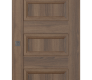 Oxford Duo 07 4R Pecan Nutwood Modern Interior Barn Door by Belldinni