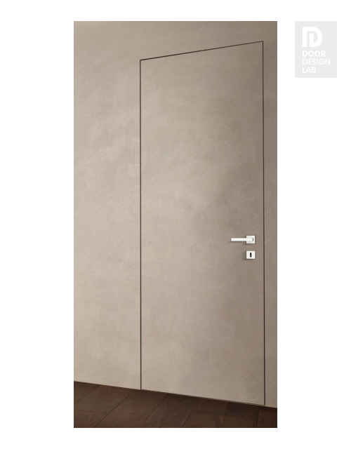 Primed Door Example For Plastering In Brown Modern Interior Door by Belldinni