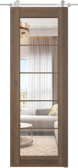 Avon 5 Lite Clear Vetro Pecan Nutwood