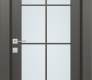 Avon 8 Lite Vetro Gray Matte Modern Interior Door by Belldinni