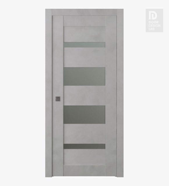 Avon 07-01 Vetro Light Urban Modern Interior Pocket Door by Belldinni