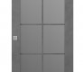 Avon 10 Lite Vetro Dark Urban Modern Interior Barn Door by Belldinni