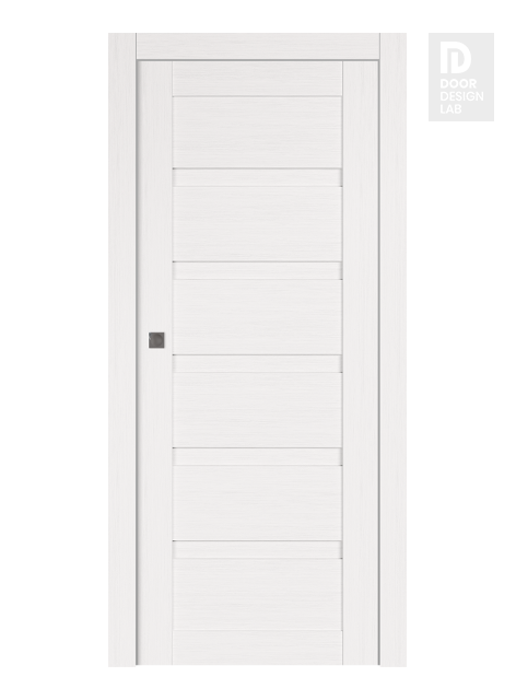Louver Bianco Noble Modern Interior Pocket Door by Belldinni