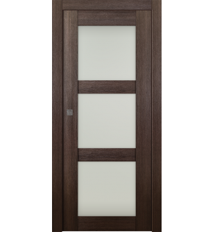 Avon 3 Lite Vetro Veralinga Oak Pocket doors