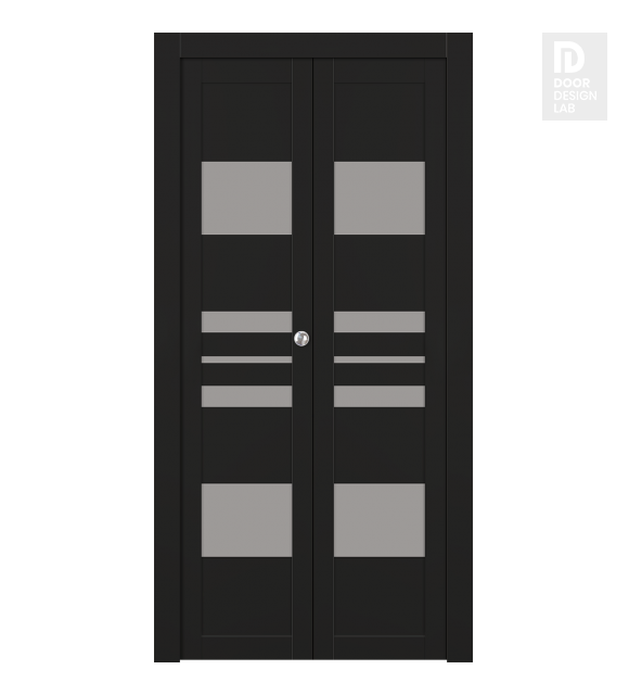 Romi Vetro Black Matte Modern Interior Bifold Doors by Belldinni
