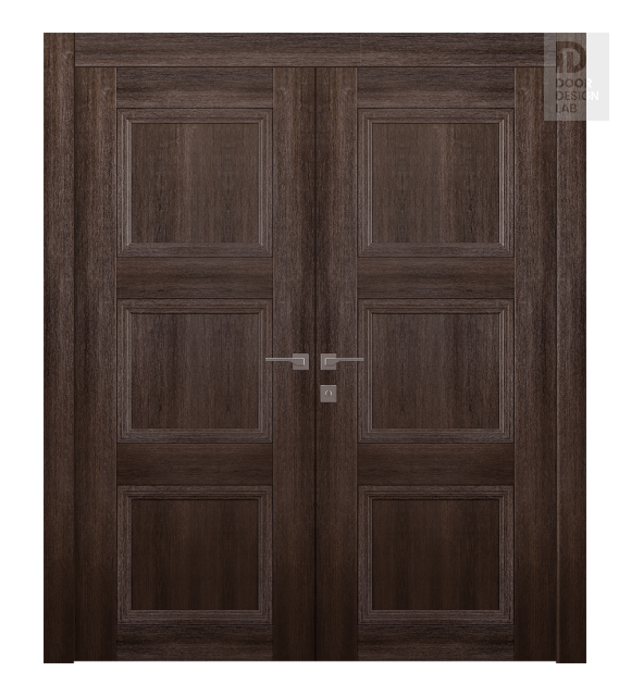 Oxford Duo 07 2Rn Veralinga Oak Modern Interior Double Swing Doors by Belldinni