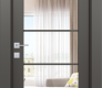 Avon 5 Lite Clear Vetro Gray Matte Modern Interior Door by Belldinni