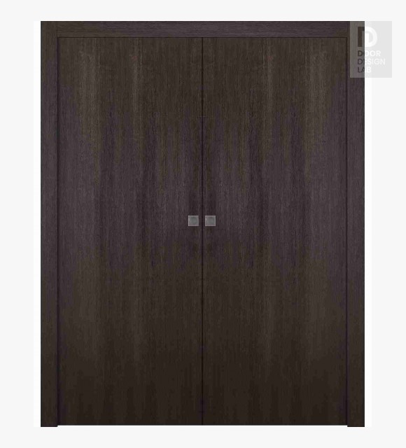 Optima Veralinga Oak Modern Interior Double Pocket Doors by Belldinni