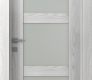 Avon 3 Lite Vetro Ribeira Ash Modern Interior Door by Belldinni