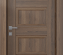 Oxford Duo 07 3R Pecan Nutwood Modern Interior Door by Belldinni
