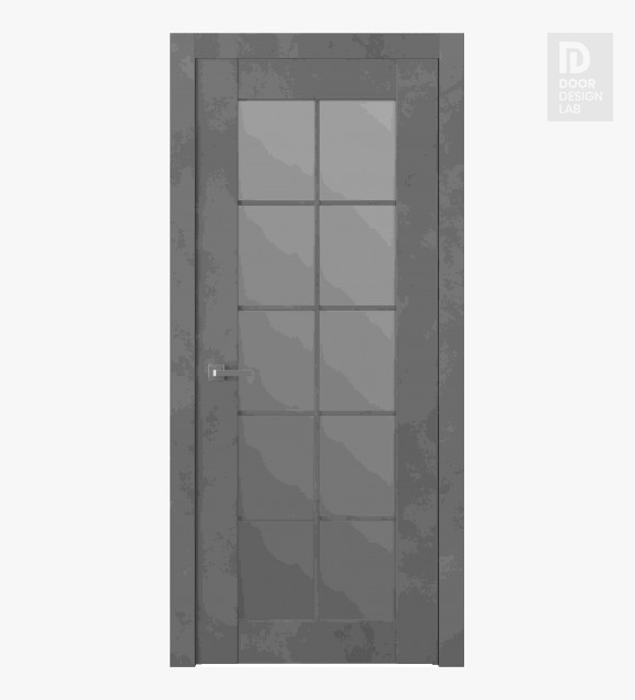 Avon 10 Lite Vetro Dark Urban Modern Interior Door by Belldinni