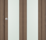 Avon 207 Vetro Pecan Nutwood Modern Interior Bifold Doors by Belldinni