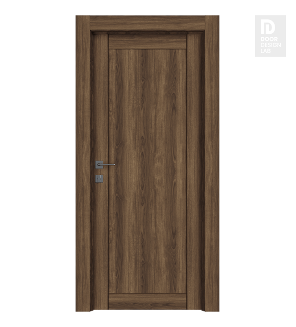Shaker 1 Panel Pecan Nutwood Modern Interior Door by Belldinni