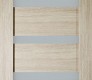 Modern Interior DOOR SLAB LEORA VETRO SHAMBOR 24" X 92 1/2" X 1 3/4" FROSTED GLASS