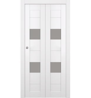 Berta Vetro Snow White Bi-folding doors