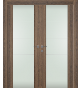 Avon 202 4H Vetro Pecan Nutwood Double doors
