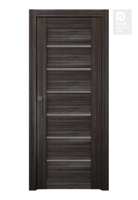 Alba Gray Oak Modern Interior Pocket Door by Belldinni