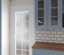 DOOR SLAB SMART PRO 10 LITE VETRO POLAR WHITE 28" X 92 1/2" X 1 3/4" TEMPERED FROSTED GLASS