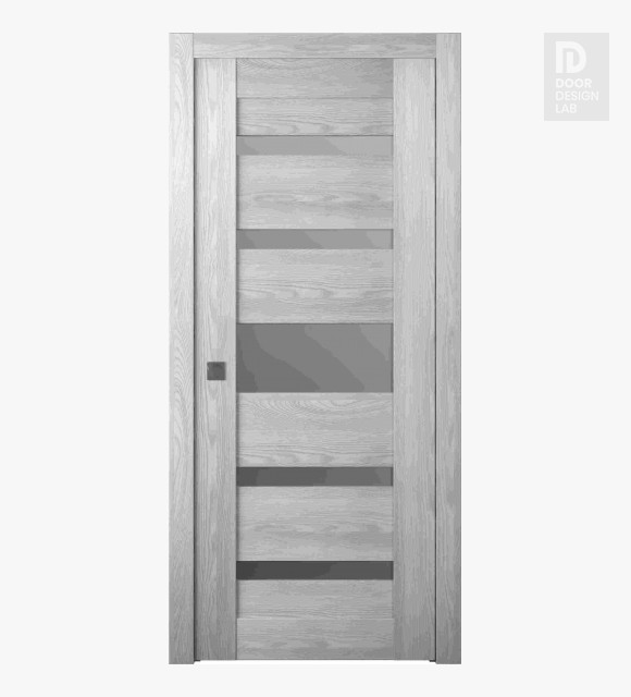 Avon 07-05 Vetro Ribeira Ash Modern Interior Pocket Door by Belldinni