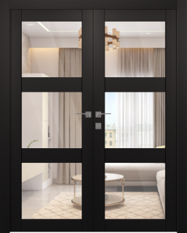 Avon 3 Lite Clear Vetro Black Matte