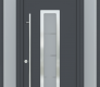 MODERN FRONT STEEL DOOR ARGOS ANTRACIT/WHITE 61 1/16" X 95 11/16" RHI + SIDELITE LEFT/RIGHT + TRANSOM