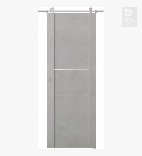Avon 01 2H Light Urban Modern Interior Barn Door by Belldinni