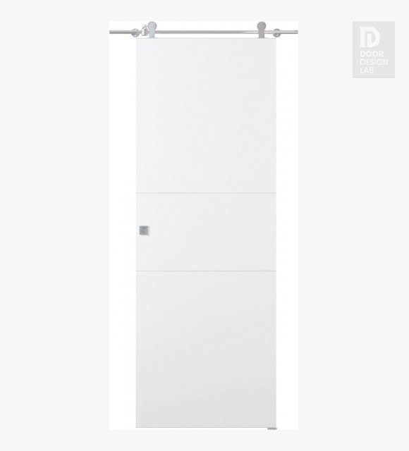 Palladio 2U Bianco Noble Modern Interior Barn Door by Belldinni