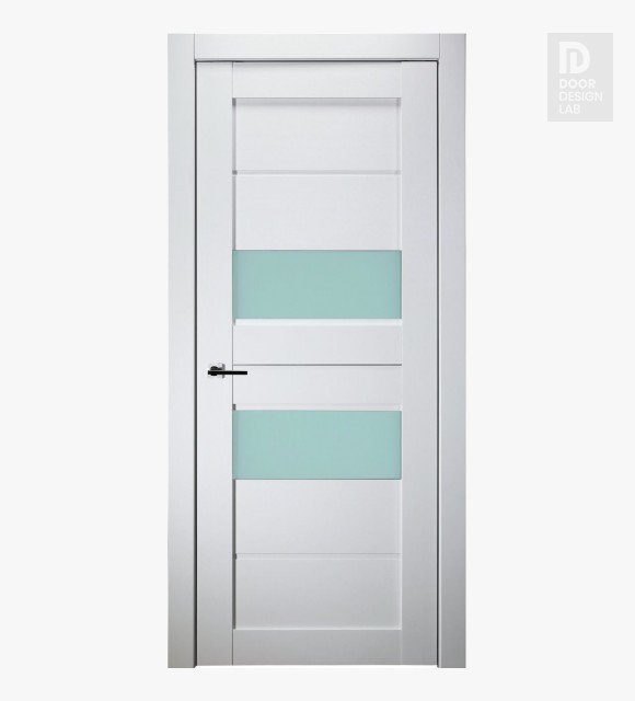 Dessa Vetro Bianco Noble Modern Interior Door by Belldinni