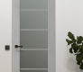 Avon 5 Lite Vetro Light Urban Modern Interior Frameless Door by Belldinni